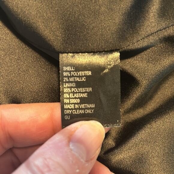 NWT Antonio Melani Lou Lou black & white houndstooth sequin A-line short skirt - Picture 9 of 12